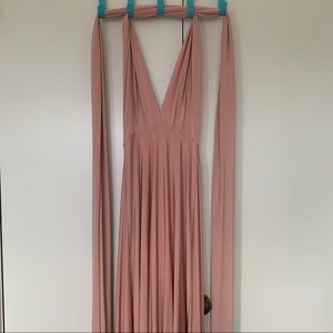 LuLu’s Blush Formal Infinity Convertible Dress